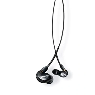Abbildung von Shure SE215 K, In ear Kopfhörer/Ohrhörer, schwarz, Premium, Sound Isolating, Geräuschunterdrückung, ein Treiber, austauschbares Kabel, dynamischer Bass