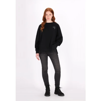 Abbildung von DREIMASTER Vintage Damen Sweatshirt XS / Schwarz 80% Recycled Cotton 20% Polyester
