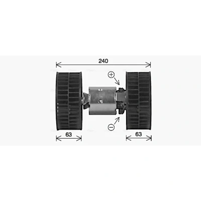 Abbildung von Innenraumgebläse AVA COOLING BW8612