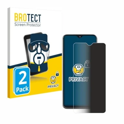 Abbildung von BROTECT (2 Stück Anti Spy Blickschutzfolie für Samsung Galaxy A20e Privacy Screen Protector [Displayschutz Folie, Sichtschutz, Blaulichtfilter]