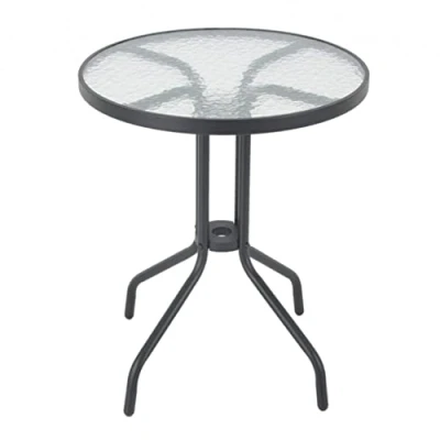 Abbildung von Dajar Bistro Beistelltisch, Glas, Grau, 60