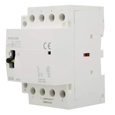 Abbildung von Walfront Haushalts AC Schütz, 4P 63A, 220 V, 50 Hz, Mini DIN Schienenmontage mit Manuellem Steuerschalter(4NO)