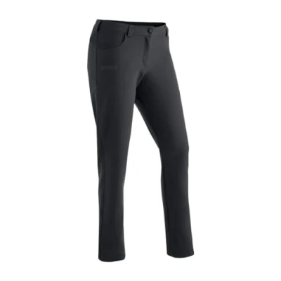 Abbildung von Maier Sports Tech Charlotte, Warme Damen Wanderhose, Wasserabweisende Outdoorhose für Trekking und Hiking, PFC frei, mSTRETCH pro 2 &amp; stormprotec Technologie, Grau, 38 (W29/L31)