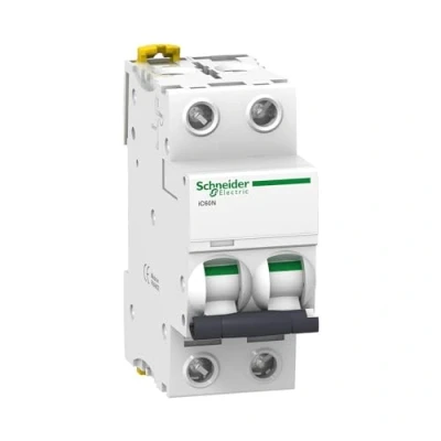 Abbildung von Schneider Electric A9F74240 IC60N Schutzschalter, Acti9, 2P, 40A, C Krümmung 50/60 Hz, Weiß