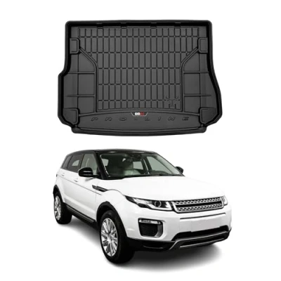 Abbildung von OMAC Gummi Kofferraumwanne kompatibel mit Range Rover Evoque 2011 2019 TPE Laderaumwanne