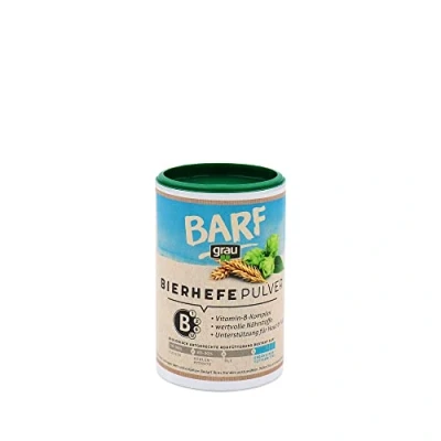 Abbildung von GRAU das Original 100 % natürliche Bierhefe, für glänzendes Fell und kräftige Haut, reich an Mineralstoffen Spurenelementen 1er Pack (1 x 150 g), Ergänzungsfuttermittel Hunde Katzen