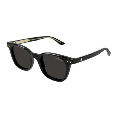 Abbildung von Mont Blanc Sonnenbrille, Herren, Größe: 49, Black/grey