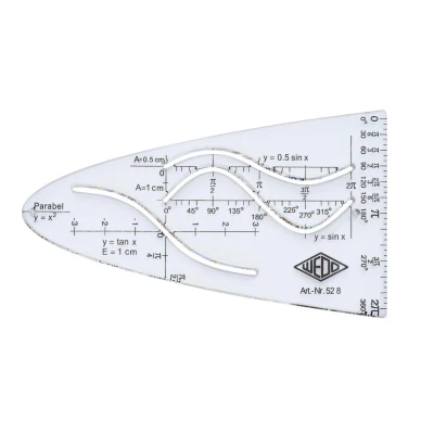 Abbildung von WEDO Parabelschablone transparent