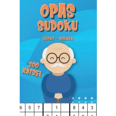 Abbildung von Opas Sudoku Buch: Rätselheft leicht bis schwer mit großer Schrift für Senioren