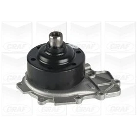 Abbildung von GRAF PA1197 Wasserpumpe mit Dichtung mechanisch Stahlblech 105 für Keilrippenriementrieb MERCEDES BENZ: Sprinter 5 T Bus, 3.5 Kastenwagen