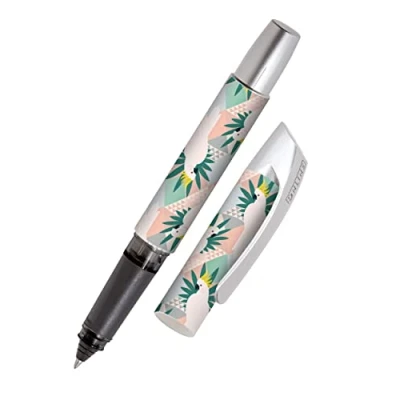 Abbildung von Online Rollerball Campus Papageien Patronen mit ergonomischem Griffstück Standard Tintenpatronen für Rechts und Linkshänder Schule, Uni, Vielschreiber, 1 Stück (1er Pack)