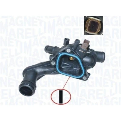 Abbildung von MAGNETI MARELLI 352317101050 Kühlwasserthermostat 105 mit Dichtung Sensor PEUGEOT: 207 CC, 308 I Schrägheck, SW, CITROËN: C4 Schrägheck