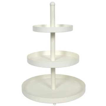 Abbildung von Cookinglife Etagere metaal wit ø 20, 25 &amp; 30 cm 3 Laags
