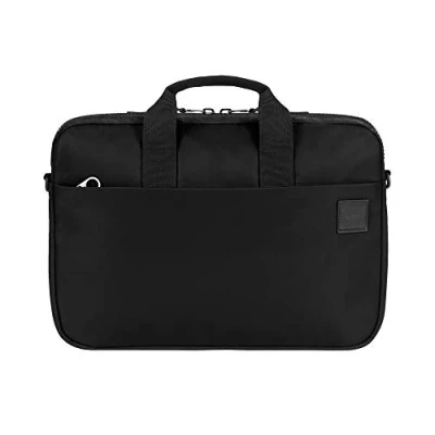 Abbildung von Incase Compass Brief Sleeve Tasche für Apple Macbook Pro / Air 13,3&quot; schwarz [Flight Nylon Material I Kunstfell Interieur Schultergurt 2 getrennte Hauptfächer] INCO300517 BLK