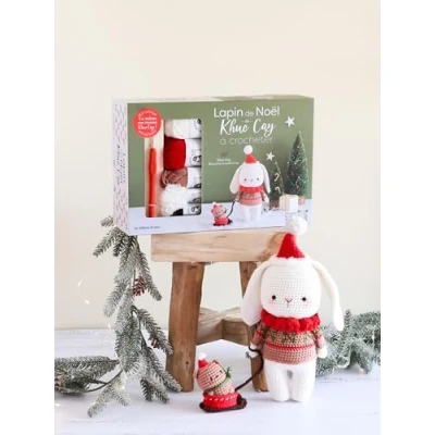 Abbildung von Coffret Lapin de Noël Khuc Cay à crocheter