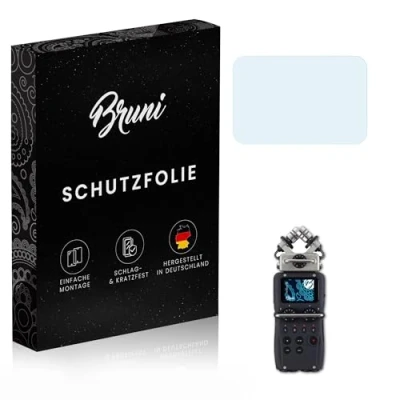 Abbildung von Bruni Schutzfolie kompatibel mit Zoom H5 Folie, glasklare Displayschutzfolie (2X)