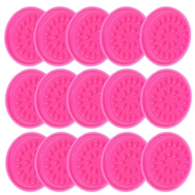 Abbildung von 20 stücke wimpern kleber pad kunststoff form falsche halter verlängerung tablett