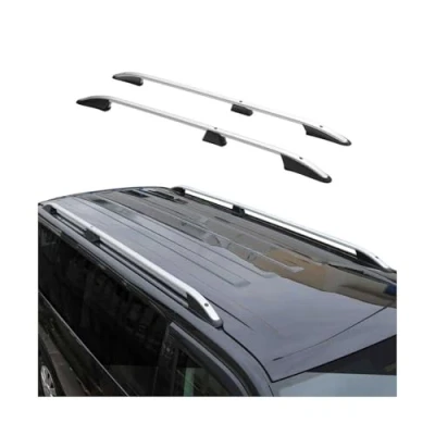 Abbildung von OMAC Dachreling Dachträger kompatibel mit VW Multivan T5 Caravelle 2003 2015 Langer Alu Grau
