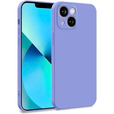 Abbildung von MyGadget Hülle für iPhone 13 Mini Zweilagige Handyhülle mit Kameraschutz Cover Innenfutter &amp; Silikon außen Flieder