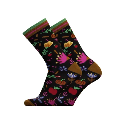 Abbildung von Uphillsport 2ER PACK Autumn Garden Socken, Größe: 35 38, Black