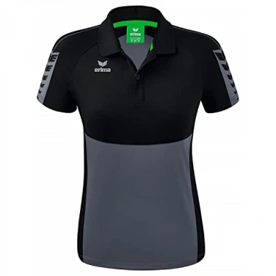 Abbildung von Erima Damen Six Wings Sport Polohemd, slate grey, 38