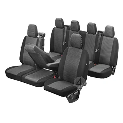 Abbildung von Passgenaue Sitzbezüge Hero ideal angepasst 7 Sitzer Fahrzeugspezifisch Polstermaterial 4D Z4L DV VWCR 017 OPD 85