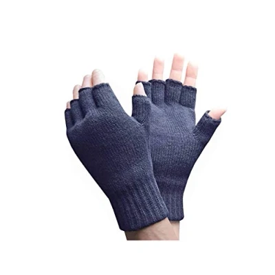 Abbildung von HEAT HOLDERS Herren Thermisch Winter Outdoor Fleece Fingerlose Handschuhe in 2 Farben (Mens fingerless) (Marine)