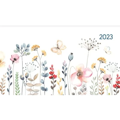 Abbildung von Ladytimer Pad Flower Field 2023 Taschen Kalender 15,6x9 cm Blumen Weekly 128 Seiten Notiz Buch Alpha Edition