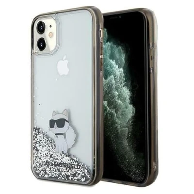 Abbildung von KARL LAGERFELD KLHCN61LKCNSK Hülle für iPhone 11 / Xr 6.1/&#039;&#039; transparent hardcase Liquid Glitter Choupette