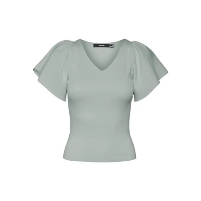 Abbildung von Vero Moda Vmginny V NECK Tshirt basic, Damen, Größe: XXL, Jadeite