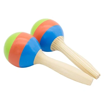 Abbildung von GICO Spielzeug Musikinstrument Rasseln Maracas für Kinder 2er Set 3872