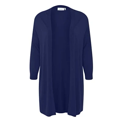 Abbildung von Fransa Fpblume CAR Strickjacke, Damen, Größe: 42/44, Medieval blue