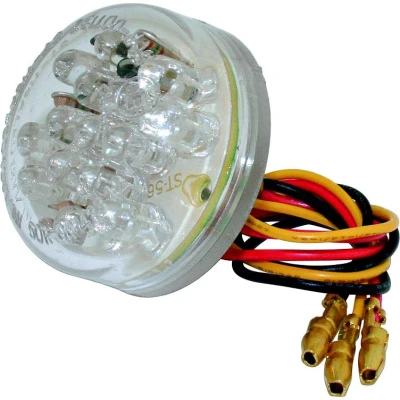 Abbildung von Shin Yo LED Rücklicht Disc Ø37mm M6 zum Anschrauben klarglas