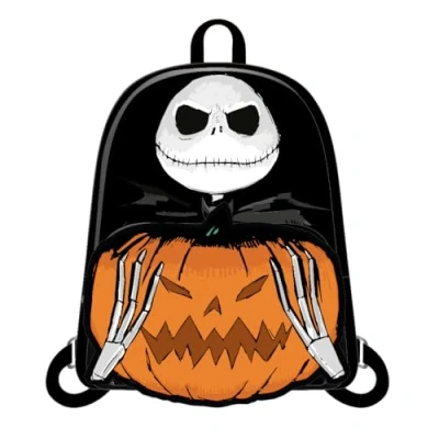 Abbildung von Cerdà Disney The Strange Christmas of Mr. Jack Rucksack Kunstleder Skellington und Kürbismotiv Schwarz
