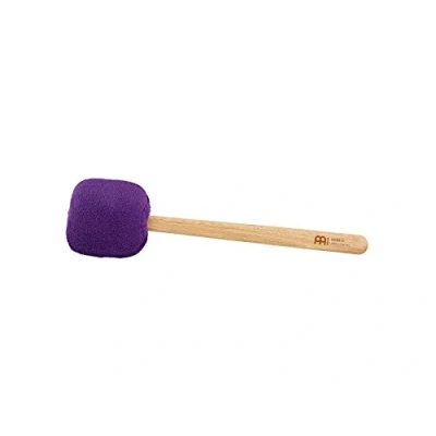 Abbildung von Sonic Energy Gong Schlägel Lila 30 cm Aus Wolle und Kunstfell Buchenholzgriff Für Gongspieler, Percussion, Meditation (MGM S L)
