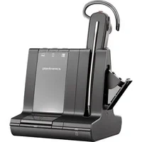 Abbildung von Plantronics DECT Mono Headset &#039;Savi W8245&#039; konvertibel, mit Basisstation, Überkopfbügel + Nackenbügel und Ohrhaken, SoundGuard Batterieladefach, Skype for Business, Schwarz
