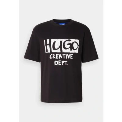 Abbildung von HUGO Nugocrea Tshirt print, Herren, Größe: Small, Black