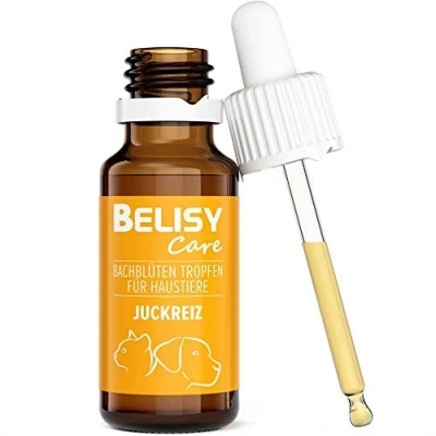 Abbildung von BELISY Juckreiz Bachblüten Tropfen für Hunde &amp; Katzen gegen Notfall Haustiere Fellpflege Hautpflege Original Mischung nach Dr. Bach 20 ml