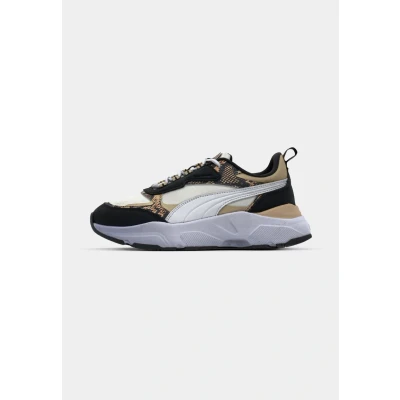 Abbildung von Puma Cassia Snake CHIC Sneaker low, Damen, Größe: 37, Vapor gray/light sand/black/white Leder/synthetik