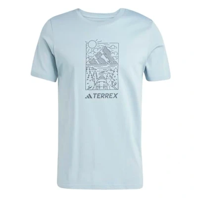 Abbildung von adidas Sportswear Graphic TEE Tshirt print, Herren, Größe: Small, Magic grey met