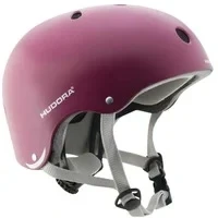 Abbildung von Hudora Skatehelm / Fahrradhelm für Kinder und Erwachsene Midnight/Berry Gr. 48 60, größenverstellbarer Allrounderhelm mit Schnellverschluss