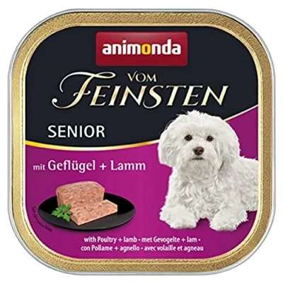 Abbildung von vom Feinsten Senior Hundefutter nass von animonda mit Geflügel + Lamm ( 22 x 150 g), ab 7 Jahren animonda, ohne Getreide und Zucker, mitfrischen, fleischlichen Zutaten