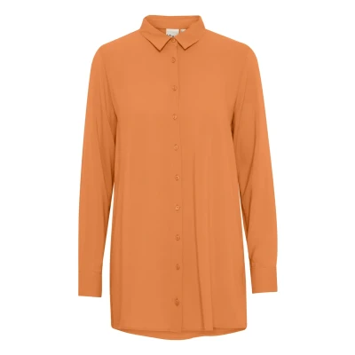 Abbildung von ICHI Hemdbluse, Damen, Größe: 34, Coral rose