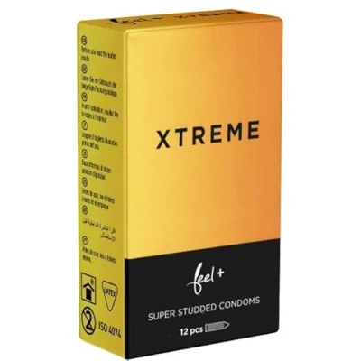 Abbildung von «Xtreme» extrem genoppte Kondome mit Supernoppen Struktur (12 Kondome) 12 St