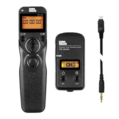 Abbildung von Pixel TW283 UC1 Kabellose Fernauslöser Funkausloeser Drahtauslöser Timer Intervalometer Kompatibel mit Olympus E M1 M5 II M10 Pen F EPL8 EPL7 EPL6 EPL5 EPL3 EPL2 EP5 E600 E620 590UZ 810UZ