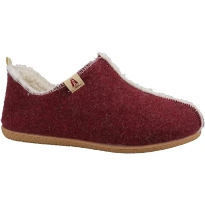 Abbildung von Hush Puppies Good Recycled RPET Polyester Damen Burgundy Hausschuhe