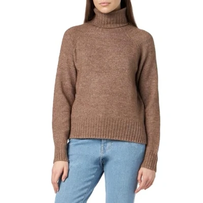 Abbildung von VERO MODA Damen VMDANIELA LS Cowlneck GA NOOS Pullover, Brown Lentil/Detail:W. Melange, XS