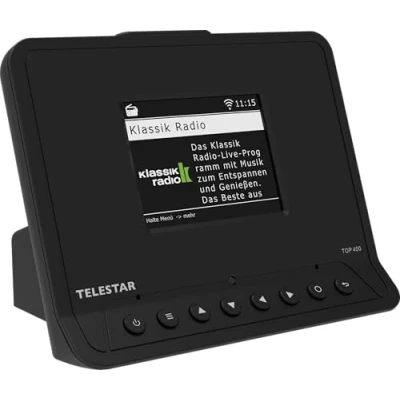 Abbildung von TELESTAR Internetradio TOP 400, DAB+/FM, schwarz Internet Radio