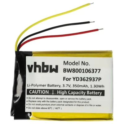 Abbildung von vhbw Akku kompatibel mit GoPro ARMTE 001, Wi Fi Remote Fernbedienung Control (350mAh, 3,7V, Li Polymer)