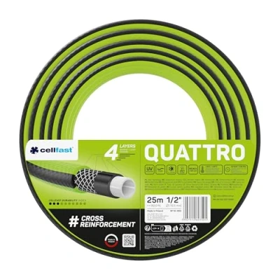 Abbildung von CELLFAST Gartenschlauch Schlauch 3 Lagiger Wasserschlauch Für Garten Dauerhafter Garnverstärkung Flexibler Bewässerungsschlauch UV Beständig Anti Algen 1 Zoll 10 Meter Basic